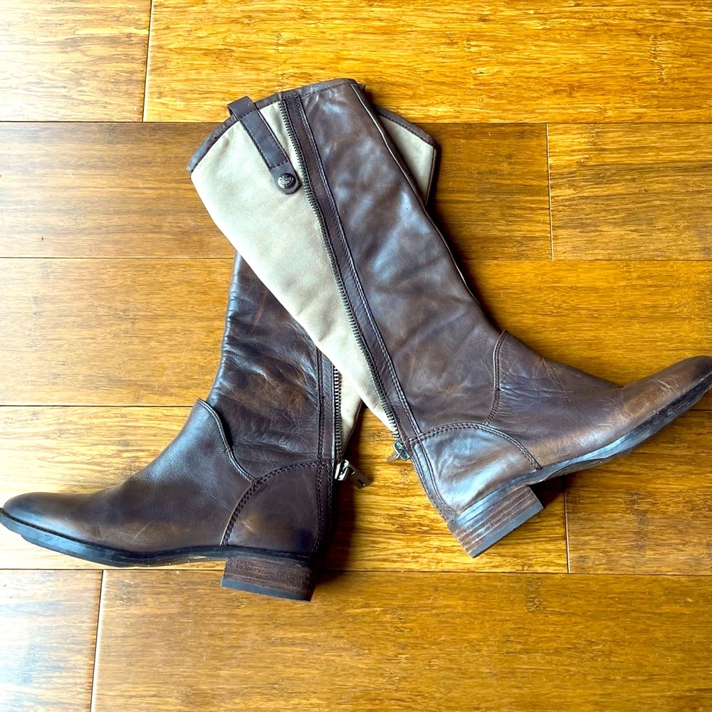 Sam Edelman brown leather boots!